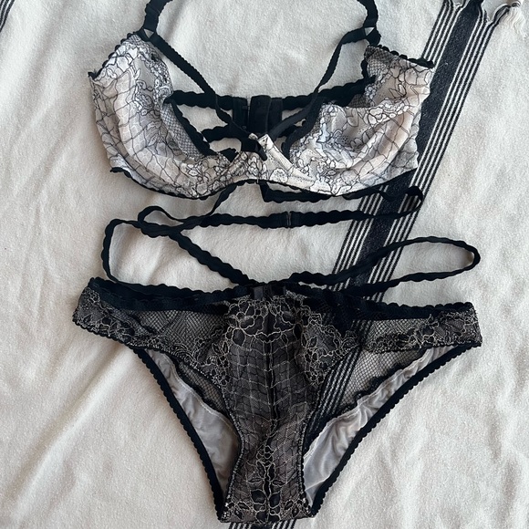 Other - Elegant Black Lace Lingerie Set by Victoria secret